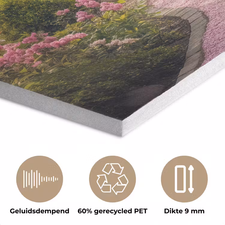 Kersenbloesem - Natuur - Sakura - Pad - Japanse tuin PET vilt klein -closeup_NL