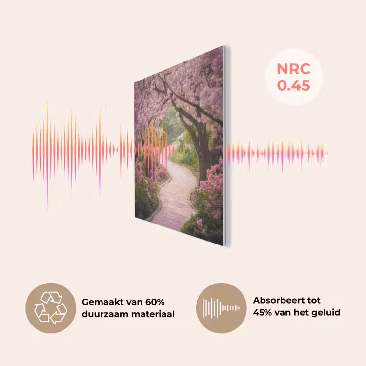 Kersenbloesem - Natuur - Sakura - Pad - Japanse tuin PET vilt klein -USP_NL