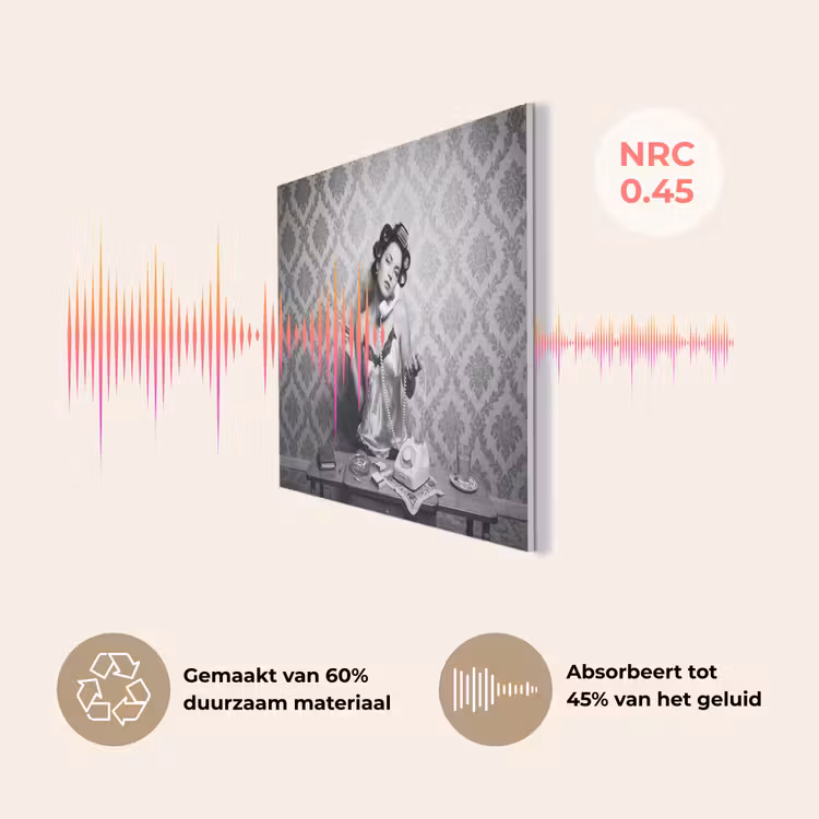 Chic - Vrouw - Zwart - Wit PET vilt klein -USP_NL