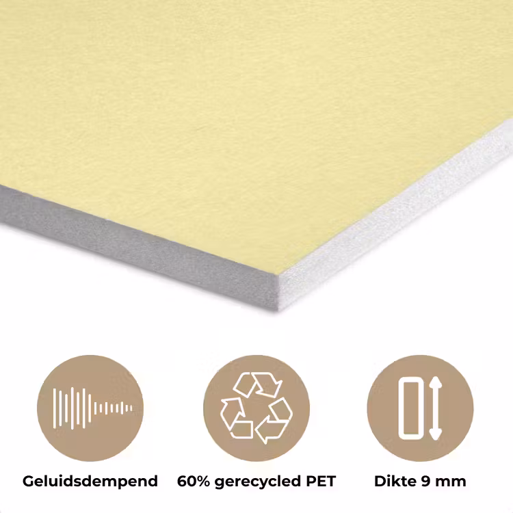 Kuiken - Vrolijk - Geel - Minimalistisch PET vilt klein -closeup_NL