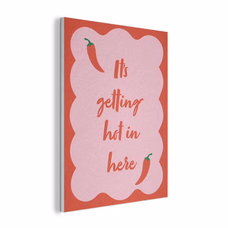 Chilipeper - Red - Hot - Quotes PET vilt klein -3d