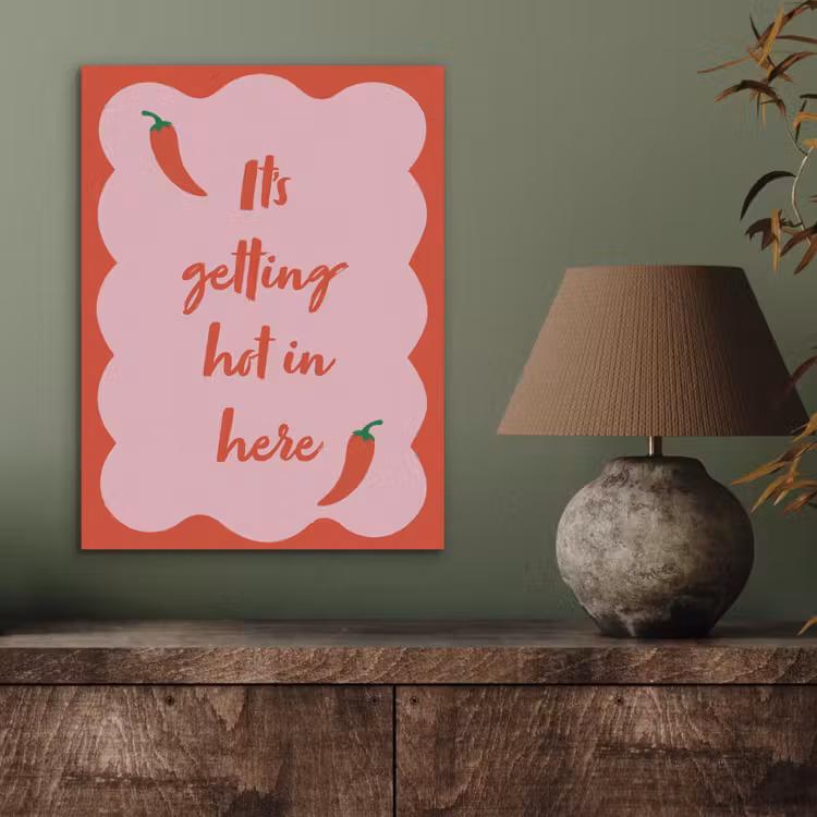 Chilipeper - Red - Hot - Quotes PET vilt klein -sfeer2