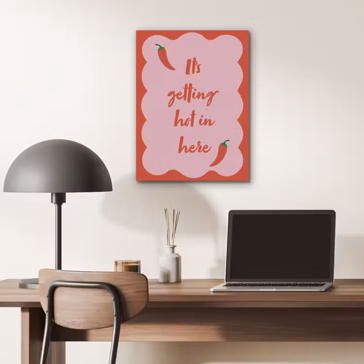 Chilipeper - Red - Hot - Quotes PET vilt klein -sfeer5