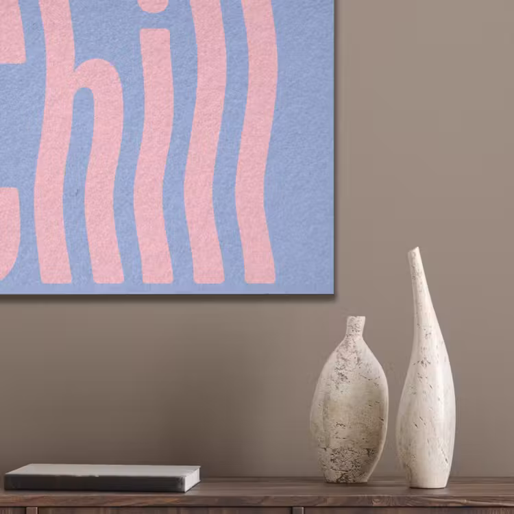 Chill - Roze - Blauw - Golvend PET vilt klein -sfeer6_closeup