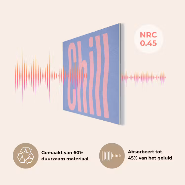 Chill - Roze - Blauw - Golvend PET vilt klein -USP_NL