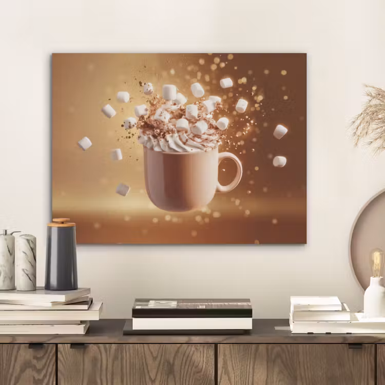 Chocomelk - Drinken - Warm - Bruin PET vilt klein -sfeer1