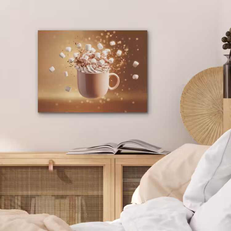 Chocomelk - Drinken - Warm - Bruin PET vilt klein -sfeer3