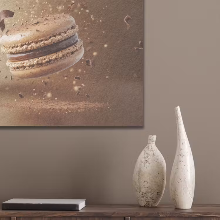 Chocolade - Macarons - Eten - Snoep PET vilt klein -sfeer6_closeup