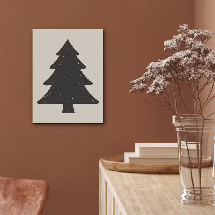 Kerstboom - Zwarte kerstboom - Boom - Japandi PET vilt klein -sfeer4