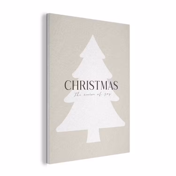 Kerstboom - Japandi - Christmas - Beige PET vilt klein -3d