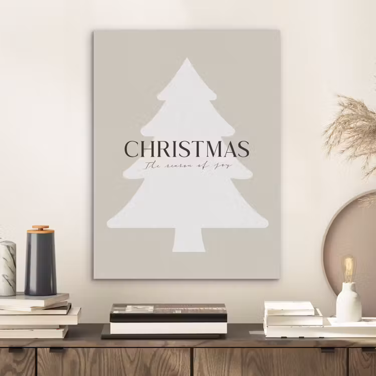 Kerstboom - Japandi - Christmas - Beige PET vilt klein -sfeer1