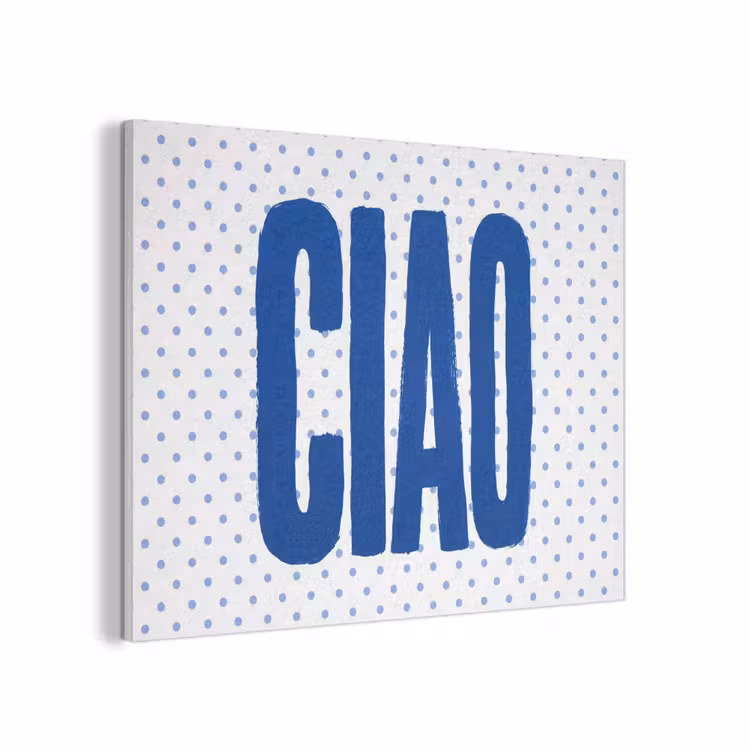 Ciao - Blauw - Stippen PET vilt klein -3d