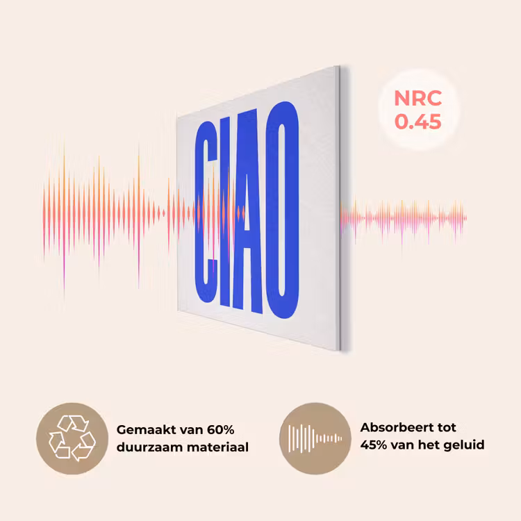 Ciao - Hoofdletters - Blauw - Minimalistisch PET vilt klein -USP_NL