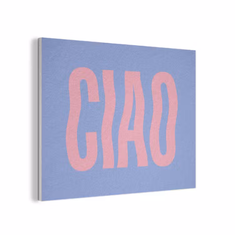 Ciao - Roze - Blauw - Golvend PET vilt klein -3d