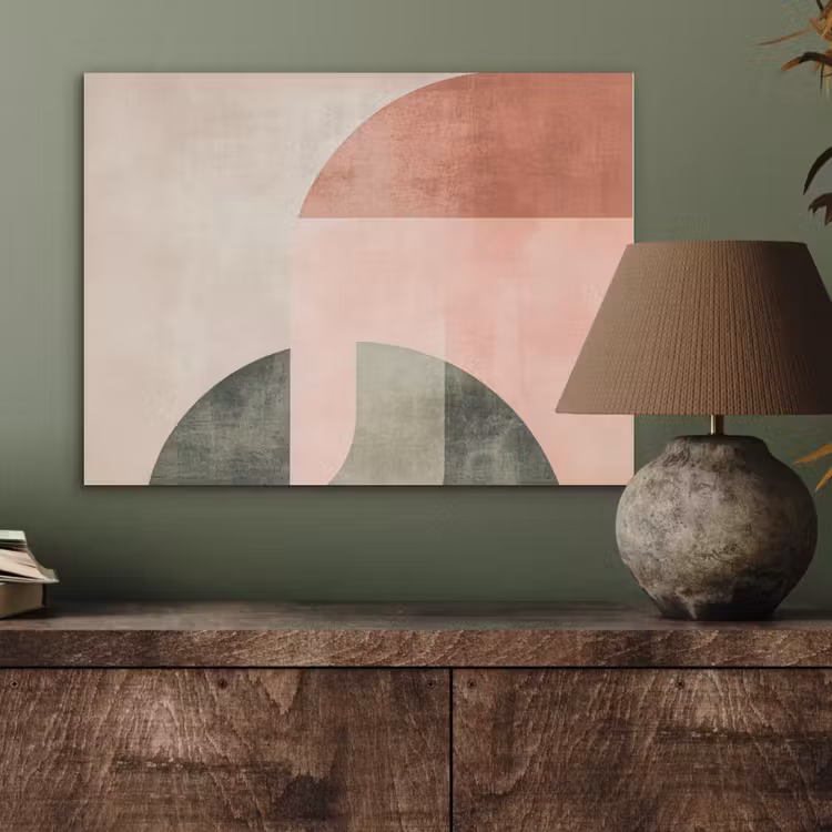 Cirkel - Abstract - Roze PET vilt klein -sfeer2