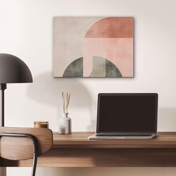 Cirkel - Abstract - Roze PET vilt klein -sfeer5