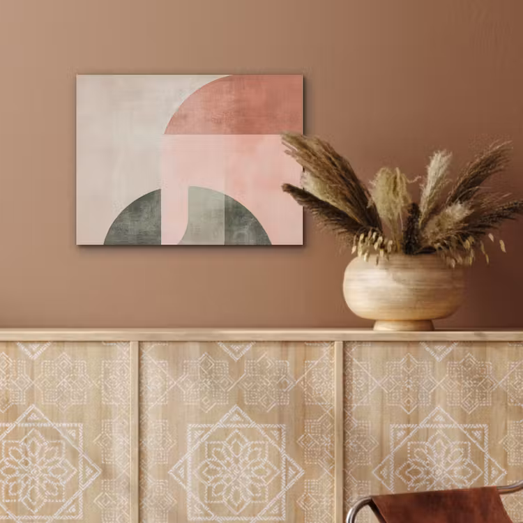 Cirkel - Abstract - Roze PET vilt klein -sfeer4