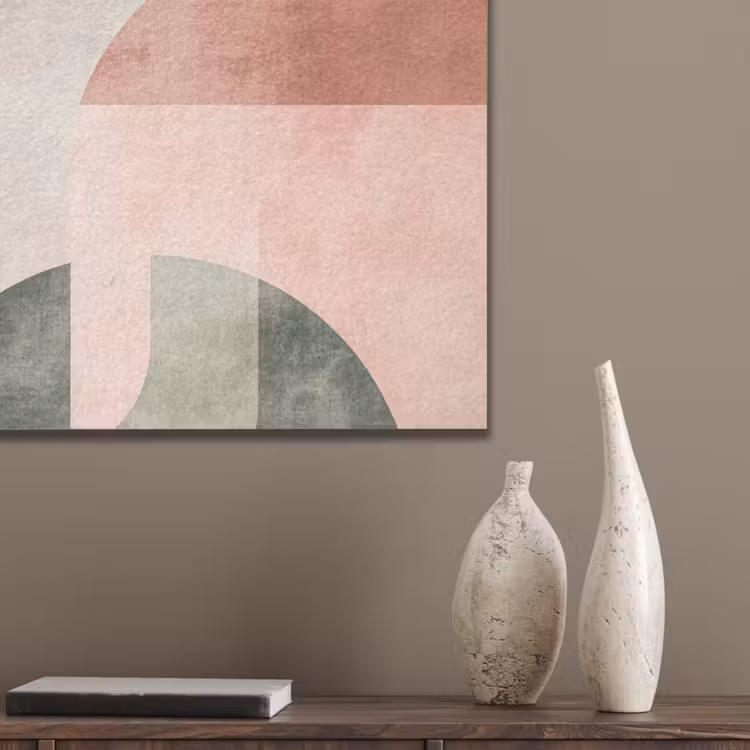 Cirkel - Abstract - Roze PET vilt klein -sfeer6_closeup