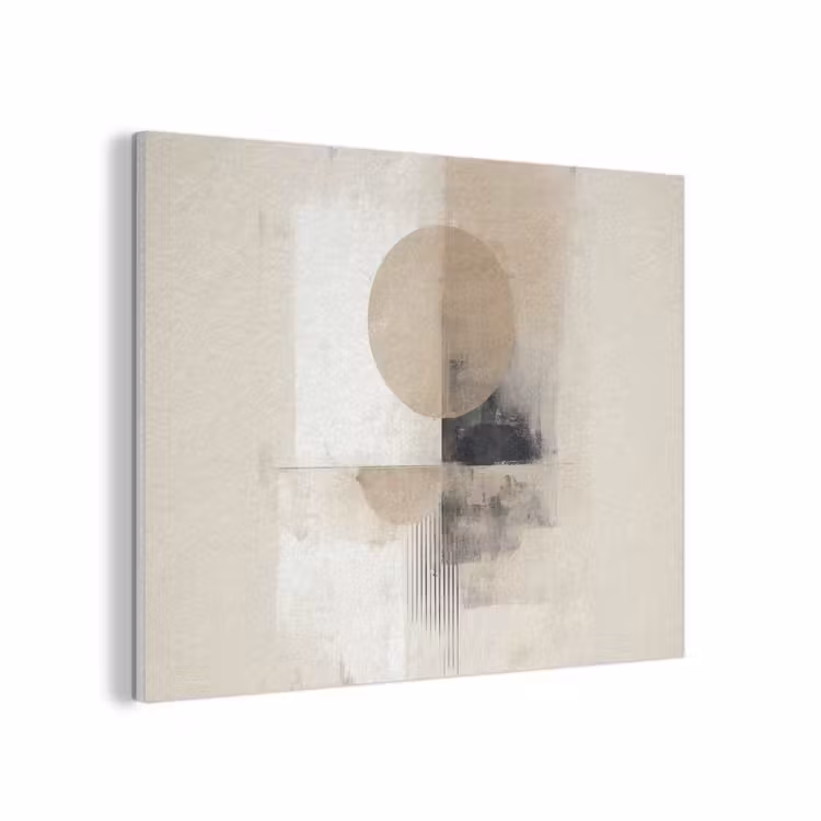 Cirkel - Compositie - Diepte - Beige PET vilt klein -3d