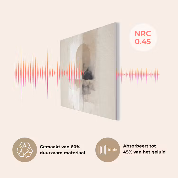 Cirkel - Compositie - Diepte - Beige PET vilt klein -USP_NL
