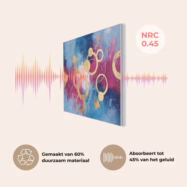 Cirkels - Goud - Abstract PET vilt klein -USP_NL