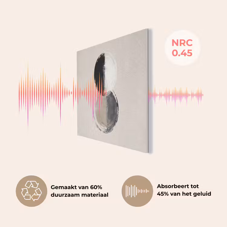 Cirkels - Strepen - Minimalistisch - Zwart PET vilt klein -USP_NL