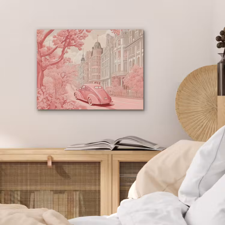 City - Car - Pink PET vilt klein -sfeer3