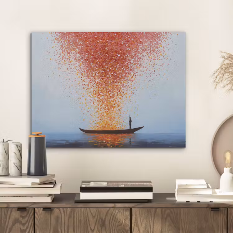 Wolk - Confetti - Boot - Wateroppervlakte PET vilt klein -sfeer1