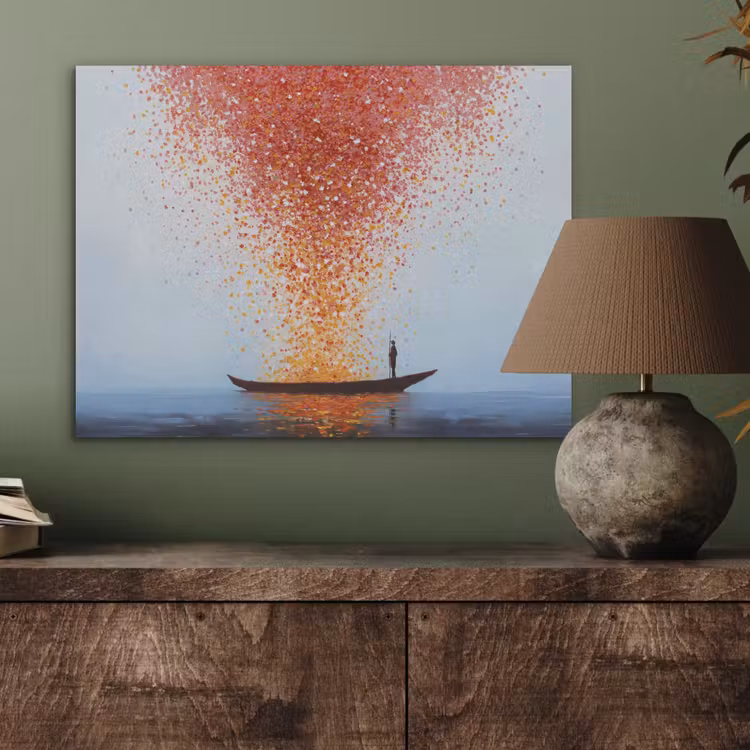 Wolk - Confetti - Boot - Wateroppervlakte PET vilt klein -sfeer2