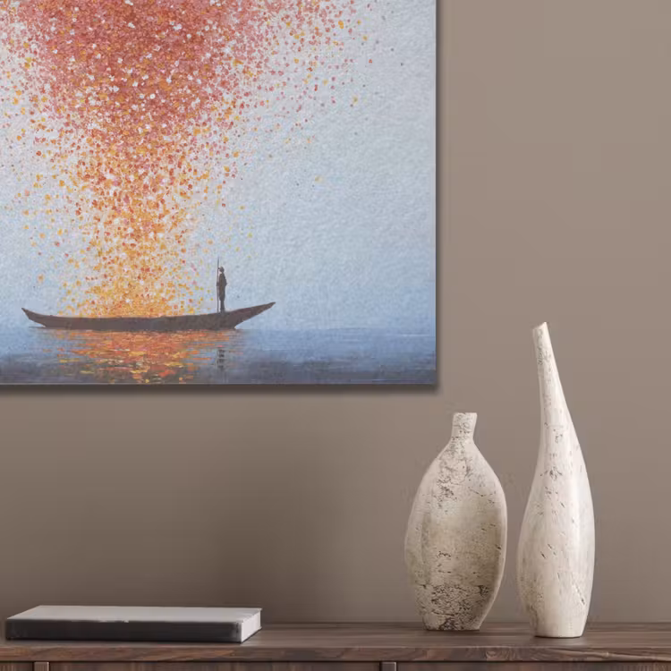 Wolk - Confetti - Boot - Wateroppervlakte PET vilt klein -sfeer6_closeup