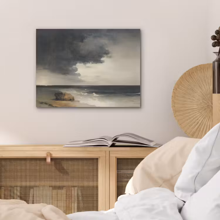 Kust - Golven - Rots - Storm PET vilt klein -sfeer3