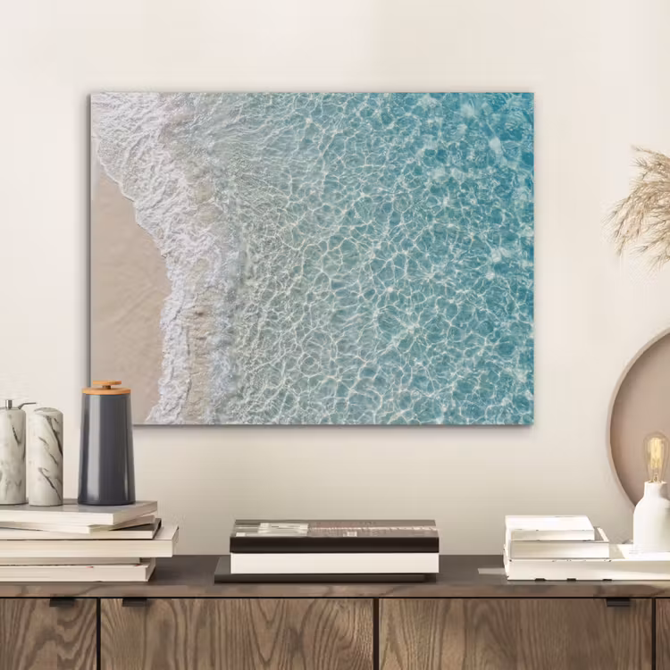 Kust - Zand - Blauw PET vilt klein -sfeer1