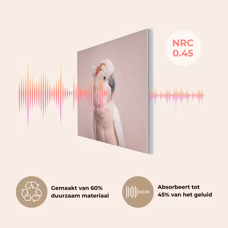 Kaketoe - Portret - Roze PET vilt klein -USP_NL