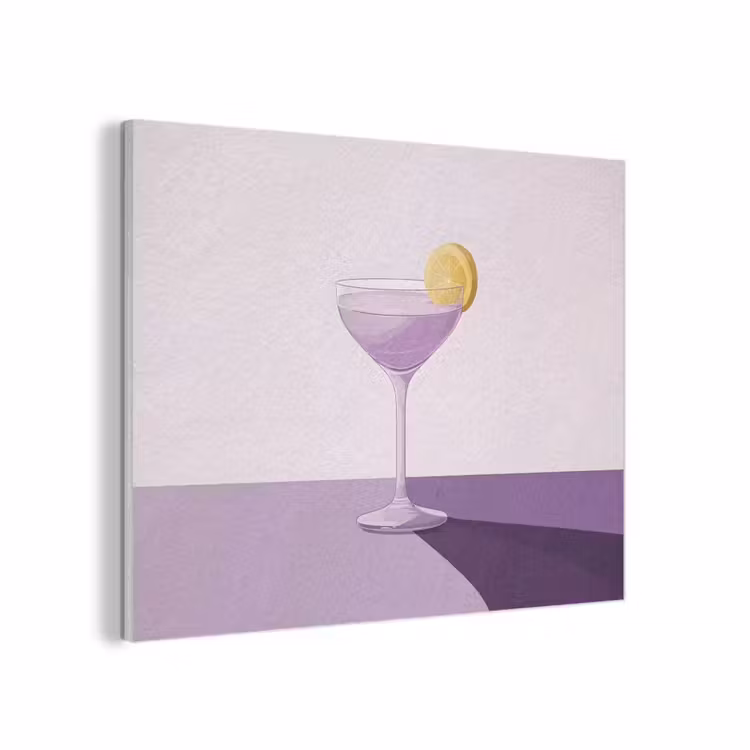 Cocktail - Paars - Minimalistisch - Citroen PET vilt klein -3d