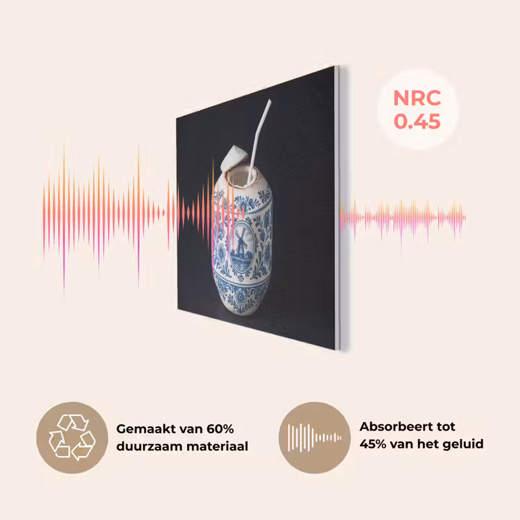 Kokosnoot - Eten - Delfts blauw - Drinken PET vilt klein -USP_NL
