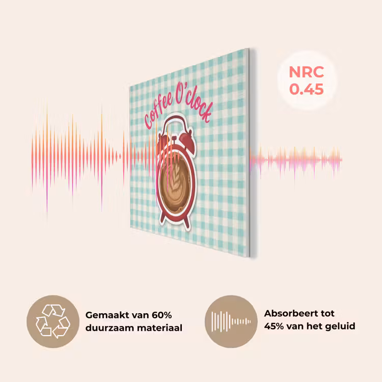 Koffie - Klok - Groen PET vilt klein -USP_NL