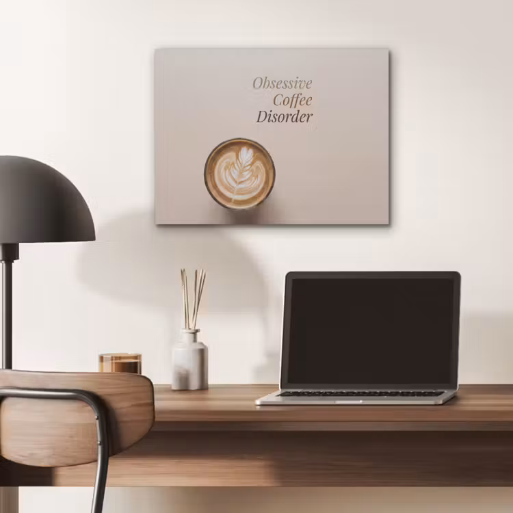 Koffie - Obessive Coffee Disorder - Beige PET vilt klein -sfeer5