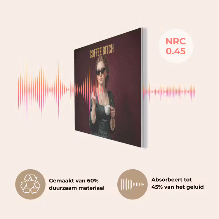 Koffie - Vrouw - Middelvinger PET vilt klein -USP_NL