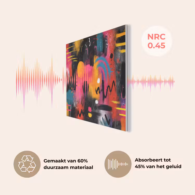 Kleurvlakken - Vormen - Kleurrijk - Abstract PET vilt klein -USP_NL