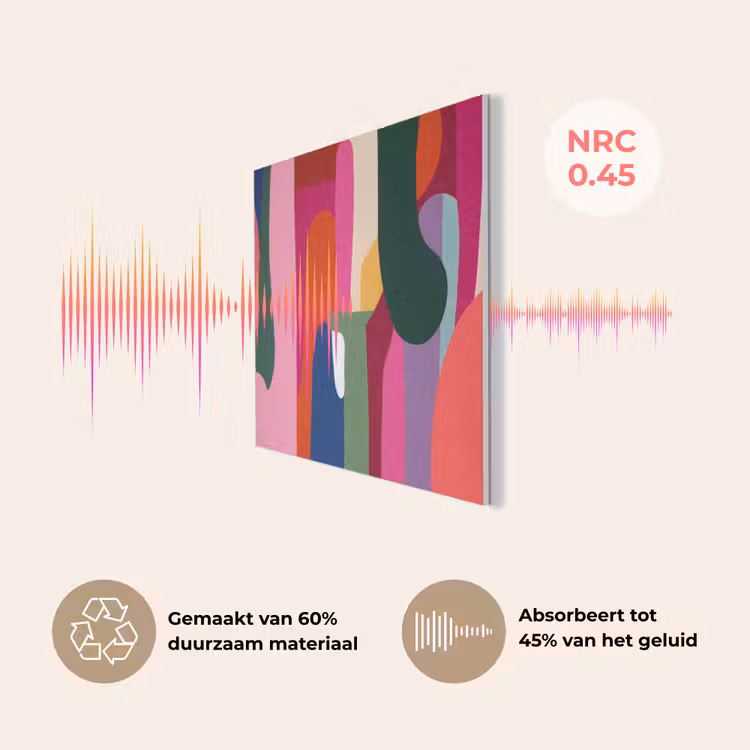 Kleurvakken - Recht - Rond - Abstract PET vilt klein -USP_NL