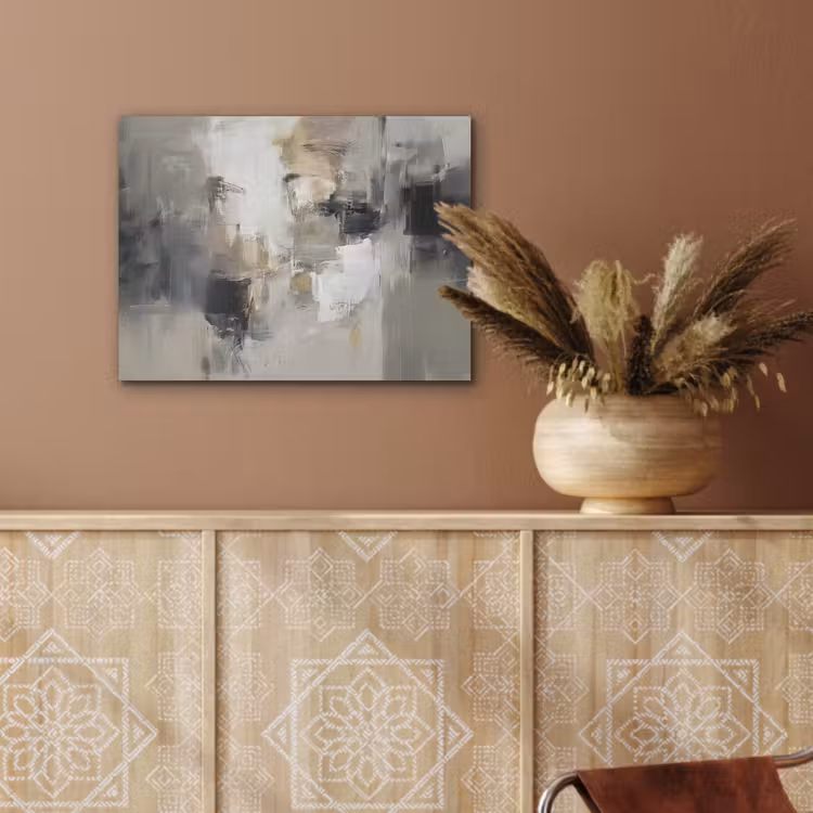 Kleurenpalet - Penseelstreken - Beige - Nevelig PET vilt klein -sfeer4