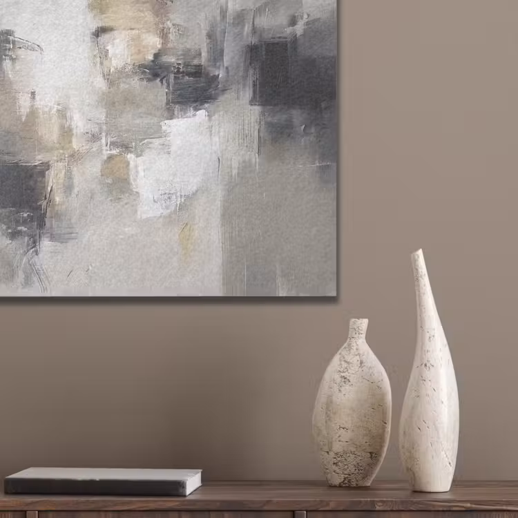 Kleurenpalet - Penseelstreken - Beige - Nevelig PET vilt klein -sfeer6_closeup