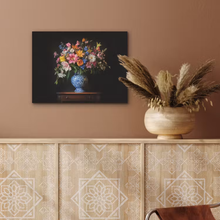 Kleur - Vaas - Bloemen - Boeket PET vilt klein -sfeer4