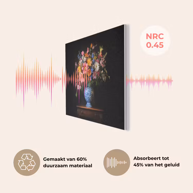 Kleur - Vaas - Bloemen - Boeket PET vilt klein -USP_NL