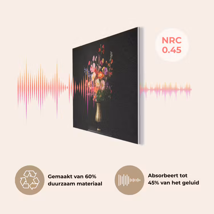 Kleurrijk - Boeket - Vaas - Goud PET vilt klein -USP_NL