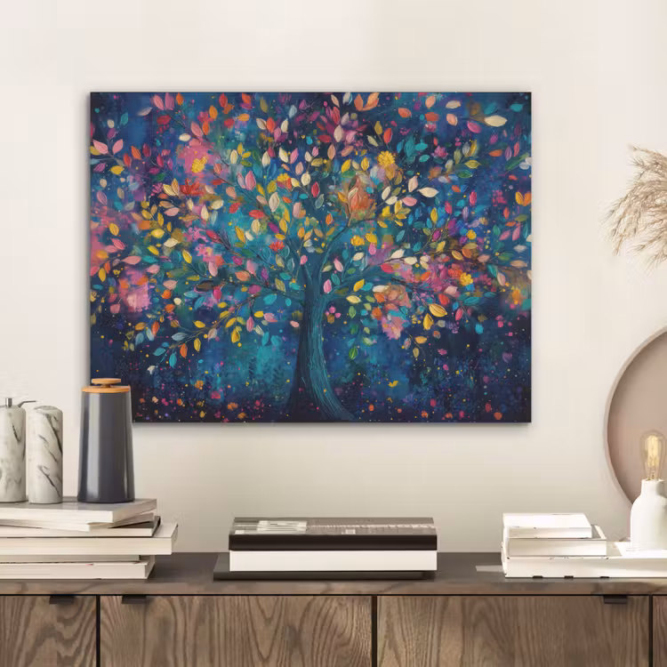 Kleurrijk - Boom - Magisch - Abstract PET vilt klein -sfeer1