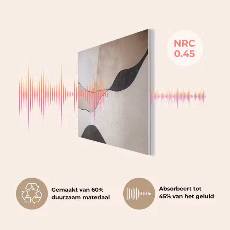 Contourlijnen - Abstracte landschap PET vilt klein -USP_NL