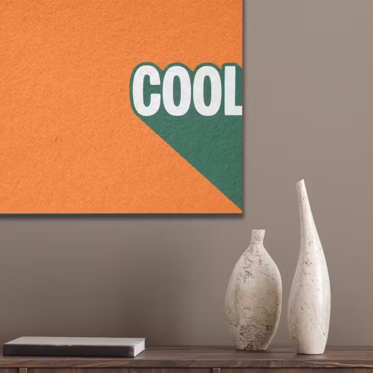 Cool - Oranje - Groen PET vilt klein -sfeer6_closeup