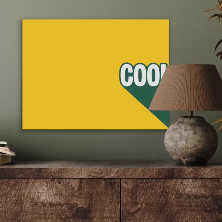 Cool - Geel - Groen PET vilt klein -sfeer2