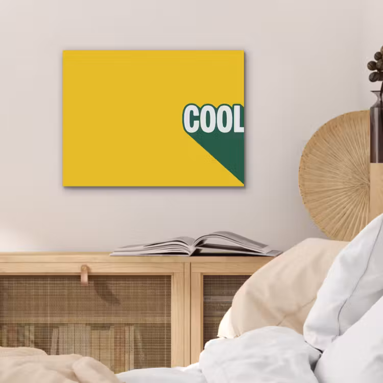 Cool - Geel - Groen PET vilt klein -sfeer3